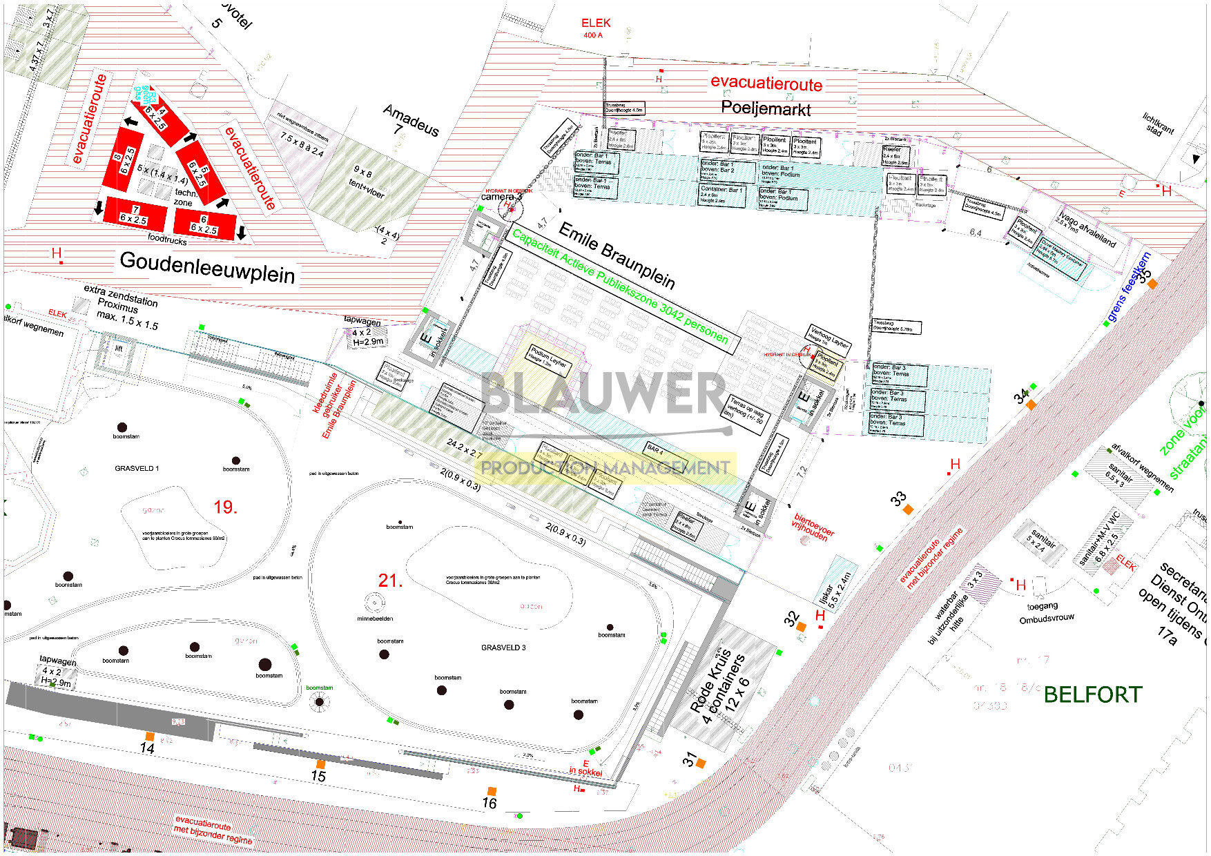 De Blauwer 23 - grondplan MG